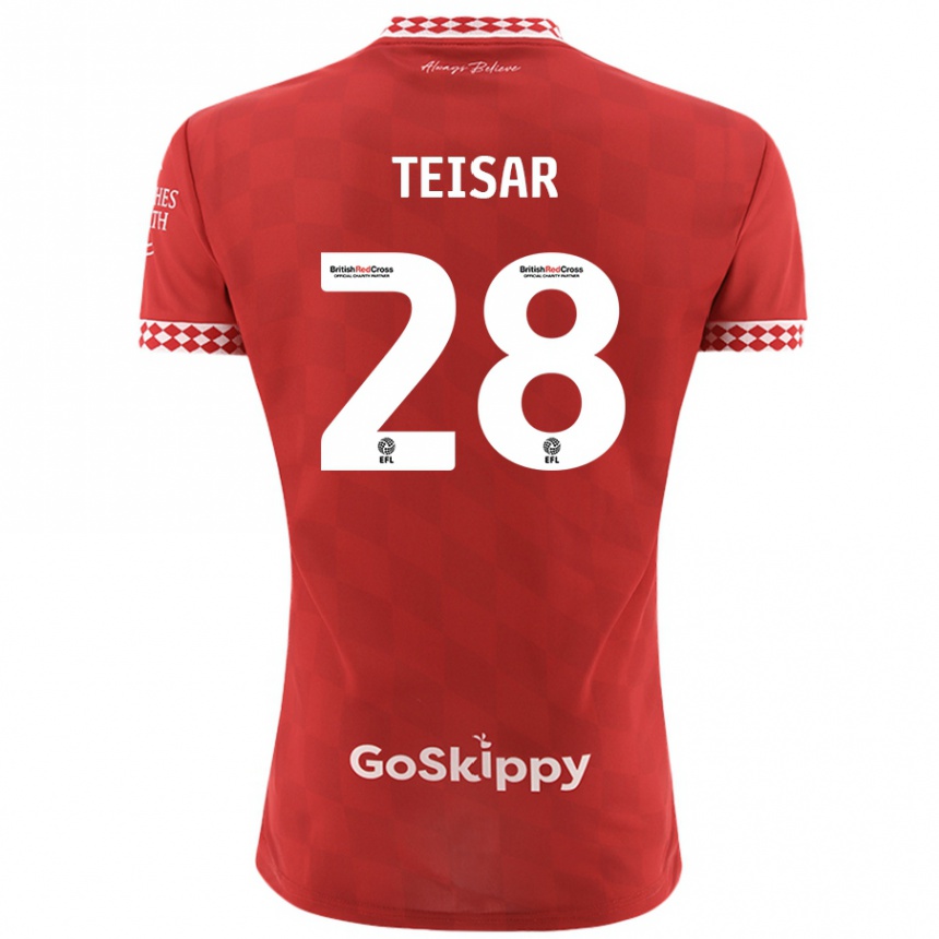 Niño Fútbol Camiseta Tianna Teisar #28 Rojo 1ª Equipación 2024/25 México