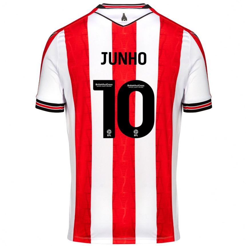 Niño Fútbol Camiseta Joon-Ho Bae #10 Rojo Blanco 1ª Equipación 2024/25 México