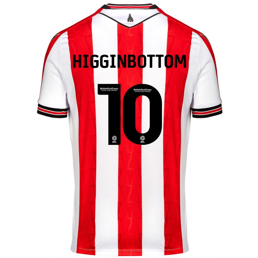 Niño Fútbol Camiseta Alice Higginbottom #10 Rojo Blanco 1ª Equipación 2024/25 México