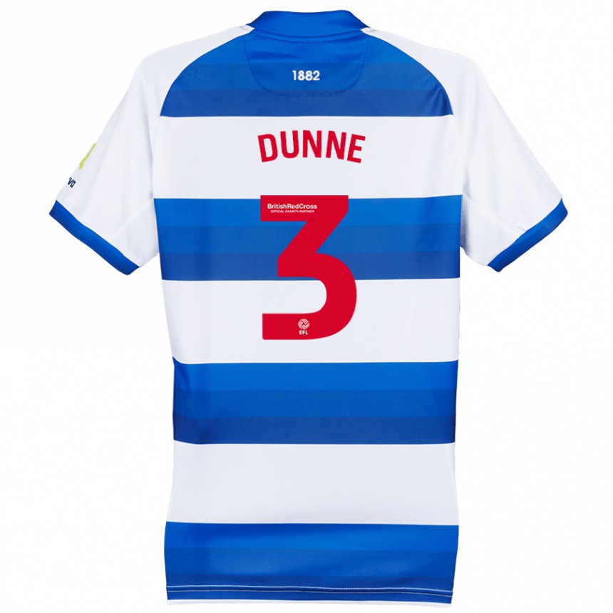 Niño Fútbol Camiseta Jimmy Dunne #3 Blanco Azul 1ª Equipación 2024/25 México