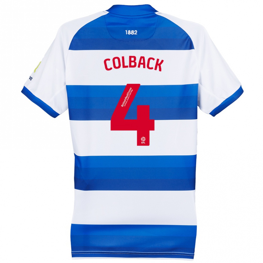 Niño Fútbol Camiseta Jack Colback #4 Blanco Azul 1ª Equipación 2024/25 México