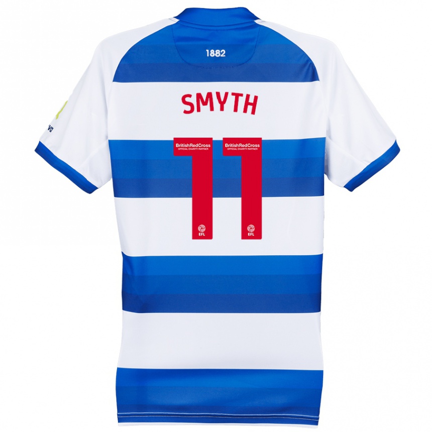 Niño Fútbol Camiseta Paul Smyth #11 Blanco Azul 1ª Equipación 2024/25 México