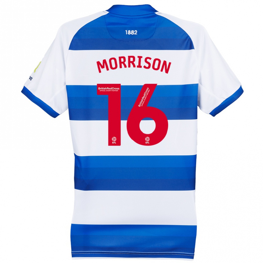 Niño Fútbol Camiseta Liam Morrison #16 Blanco Azul 1ª Equipación 2024/25 México