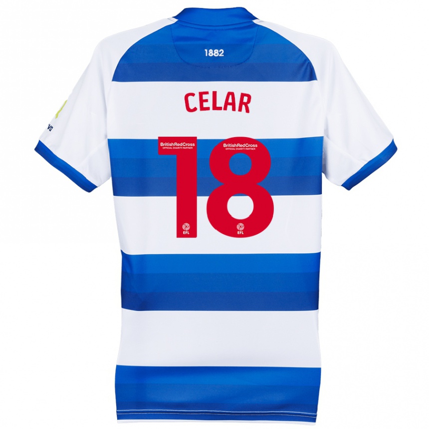 Niño Fútbol Camiseta Zan Celar #18 Blanco Azul 1ª Equipación 2024/25 México