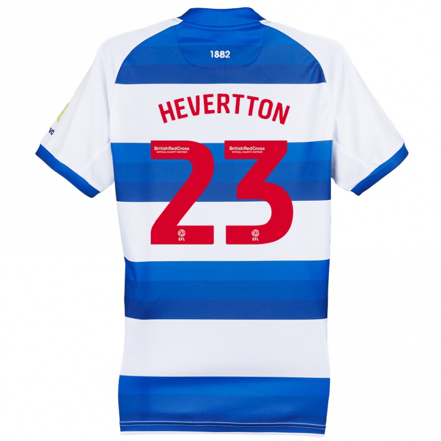 Niño Fútbol Camiseta Hevertton #23 Blanco Azul 1ª Equipación 2024/25 México