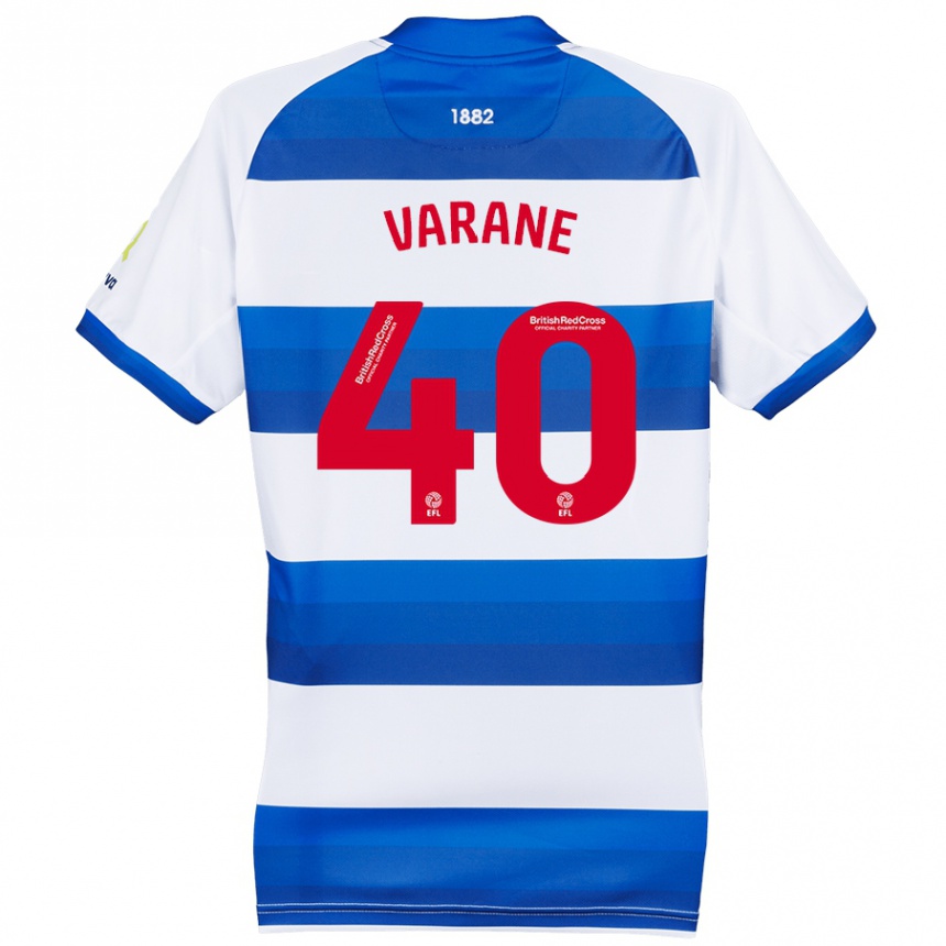 Niño Fútbol Camiseta Jonathan Varane #40 Blanco Azul 1ª Equipación 2024/25 México