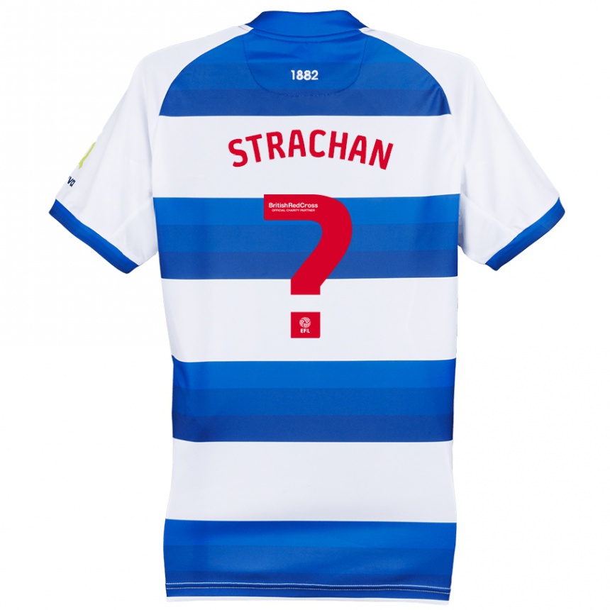 Niño Fútbol Camiseta Lorenzo Strachan #0 Blanco Azul 1ª Equipación 2024/25 México