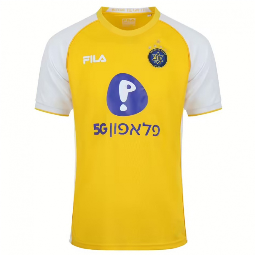 Niño Fútbol Camiseta Kiko Bondoso #70 Amarillo Blanco 1ª Equipación 2024/25 México