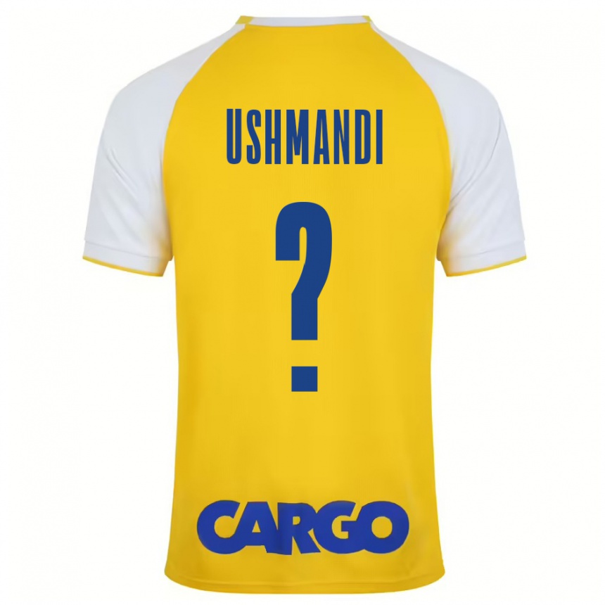 Niño Fútbol Camiseta Anar Ushmandi #0 Amarillo Blanco 1ª Equipación 2024/25 México