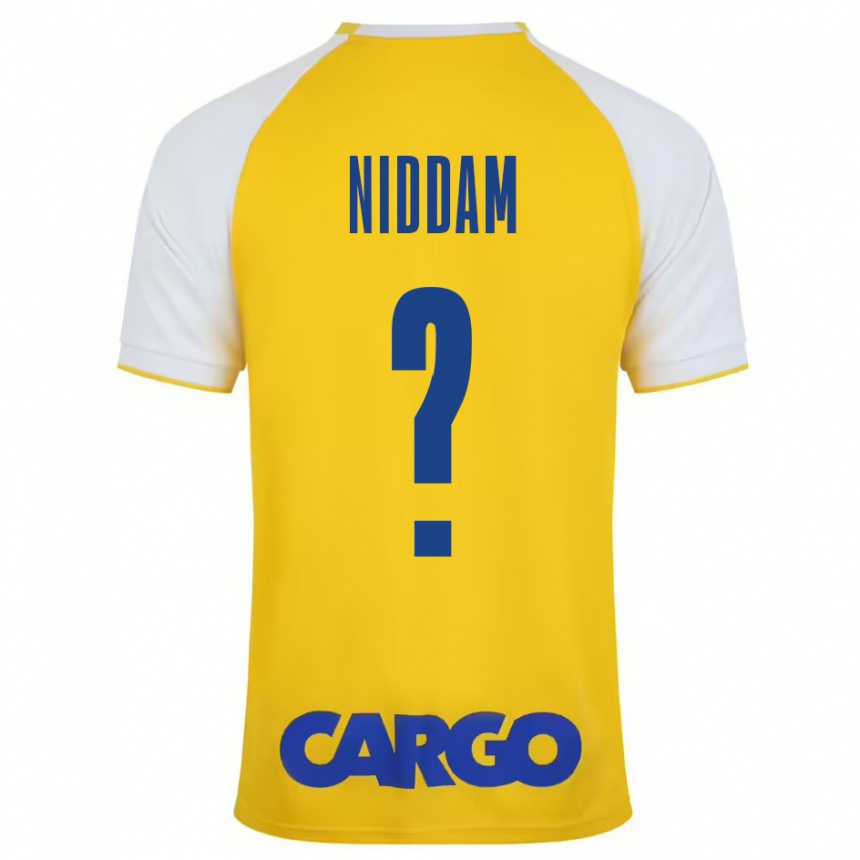 Niño Fútbol Camiseta Nadav Niddam #0 Amarillo Blanco 1ª Equipación 2024/25 México