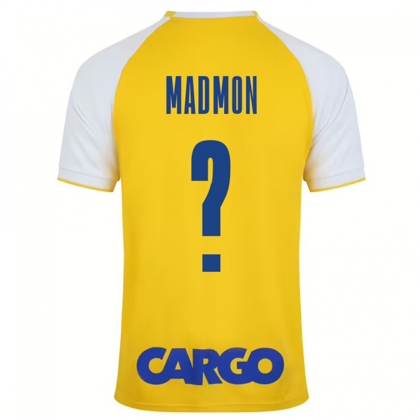 Niño Fútbol Camiseta Elad Madmon #0 Amarillo Blanco 1ª Equipación 2024/25 México