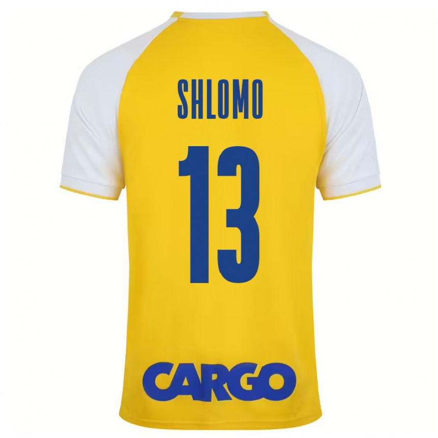 Niño Fútbol Camiseta Raz Shlomo #13 Amarillo Blanco 1ª Equipación 2024/25 México