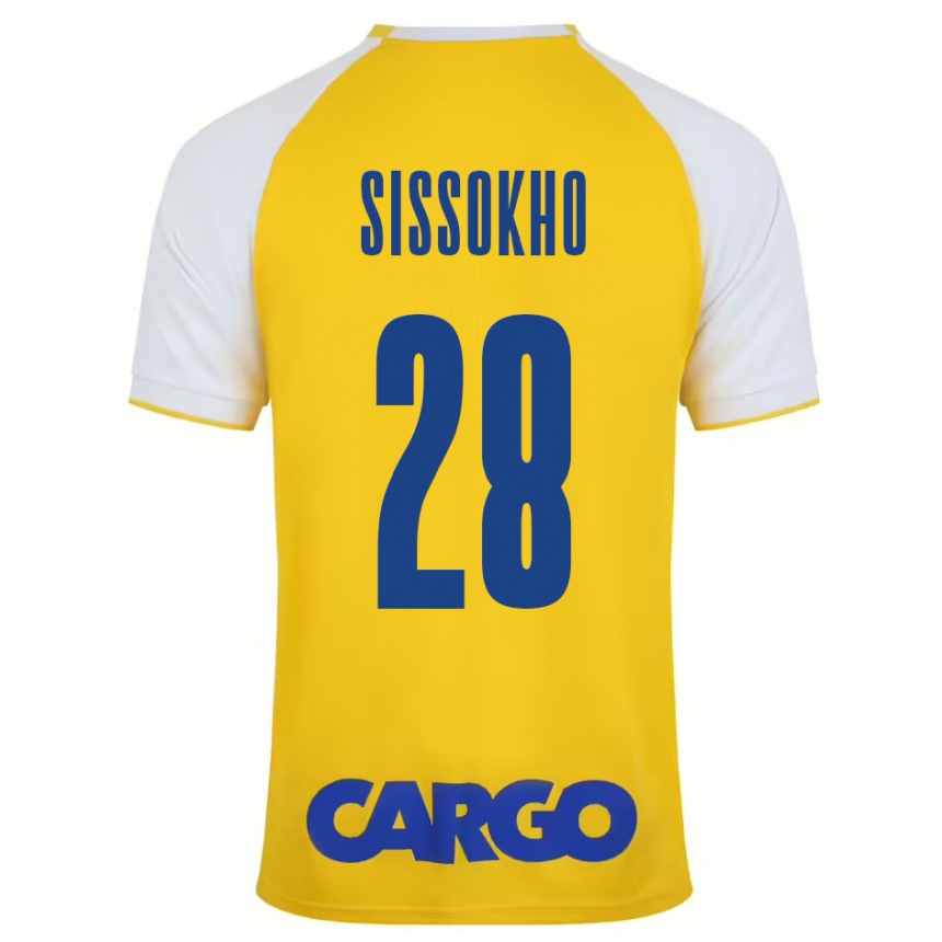 Niño Fútbol Camiseta Issouf Sissokho #28 Amarillo Blanco 1ª Equipación 2024/25 México