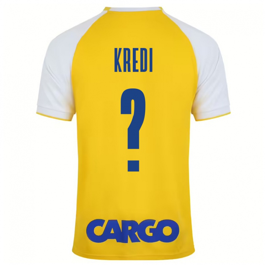 Niño Fútbol Camiseta Amit Kredi #0 Amarillo Blanco 1ª Equipación 2024/25 México