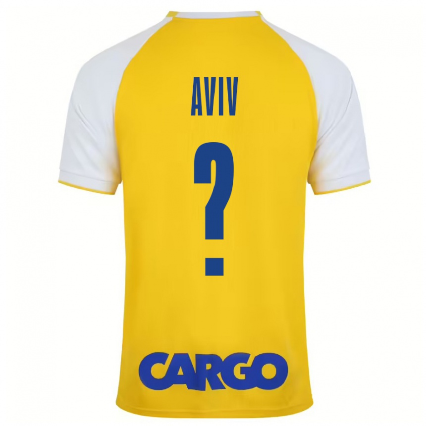 Niño Fútbol Camiseta Yoyo Aviv #0 Amarillo Blanco 1ª Equipación 2024/25 México