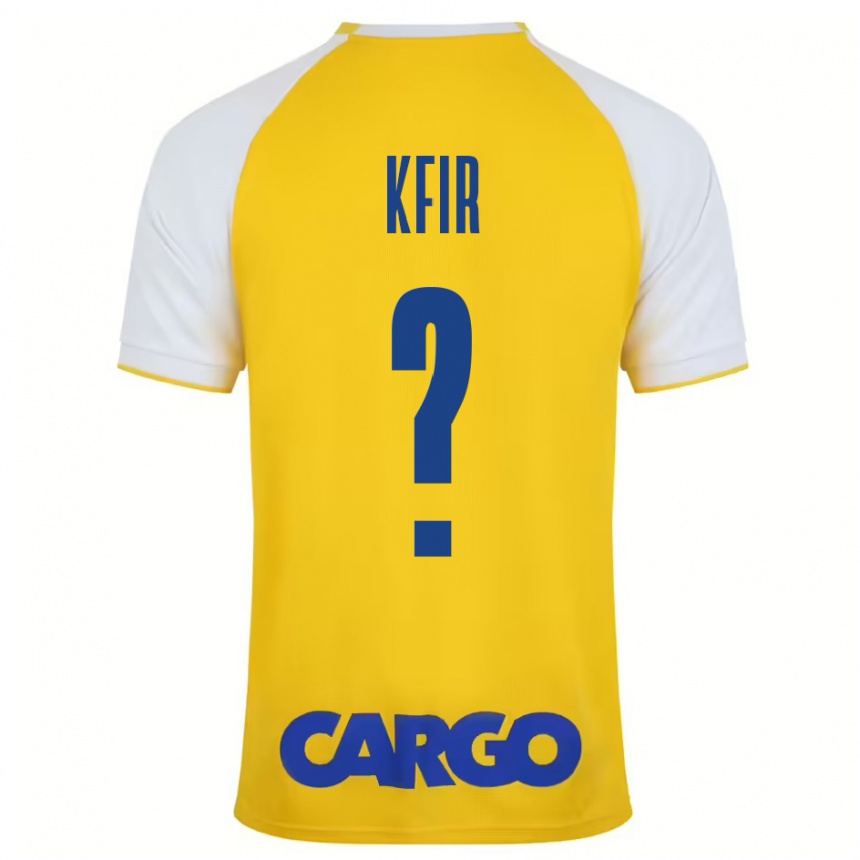 Niño Fútbol Camiseta Yuval Kfir #0 Amarillo Blanco 1ª Equipación 2024/25 México