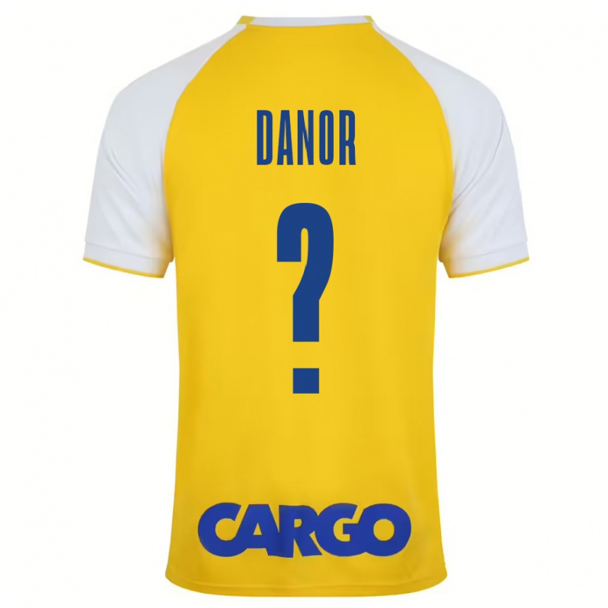 Niño Fútbol Camiseta Yaheli Danor #0 Amarillo Blanco 1ª Equipación 2024/25 México