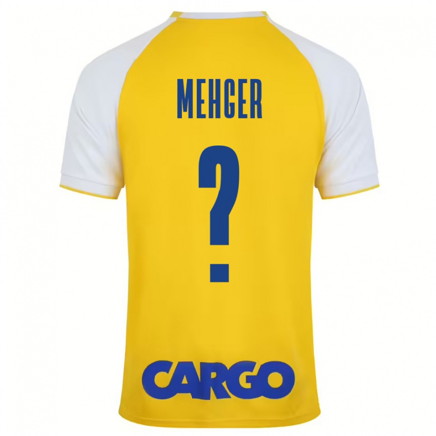 Niño Fútbol Camiseta Itay Mehger #0 Amarillo Blanco 1ª Equipación 2024/25 México