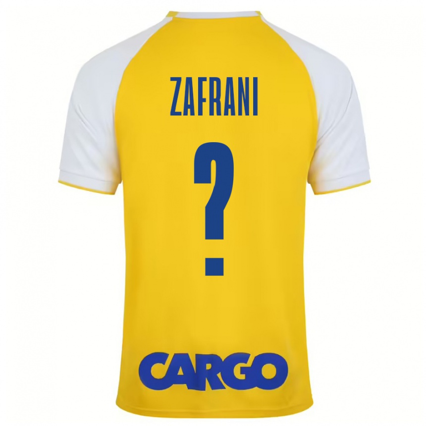 Niño Fútbol Camiseta Itay Zafrani #0 Amarillo Blanco 1ª Equipación 2024/25 México