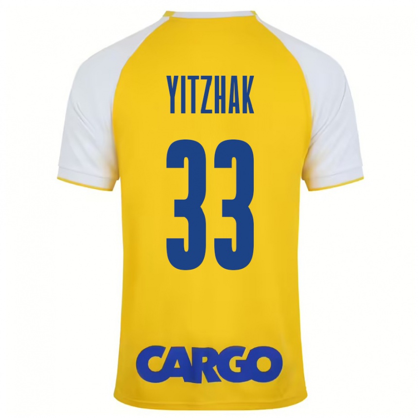 Niño Fútbol Camiseta Or Yitzhak #33 Amarillo Blanco 1ª Equipación 2024/25 México