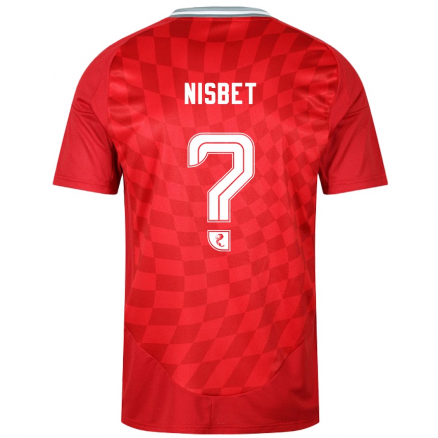 Niño Fútbol Camiseta Kevin Nisbet #0 Rojo 1ª Equipación 2024/25 México