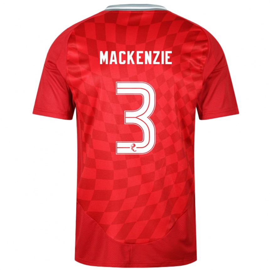 Niño Fútbol Camiseta Jack Mackenzie #3 Rojo 1ª Equipación 2024/25 México