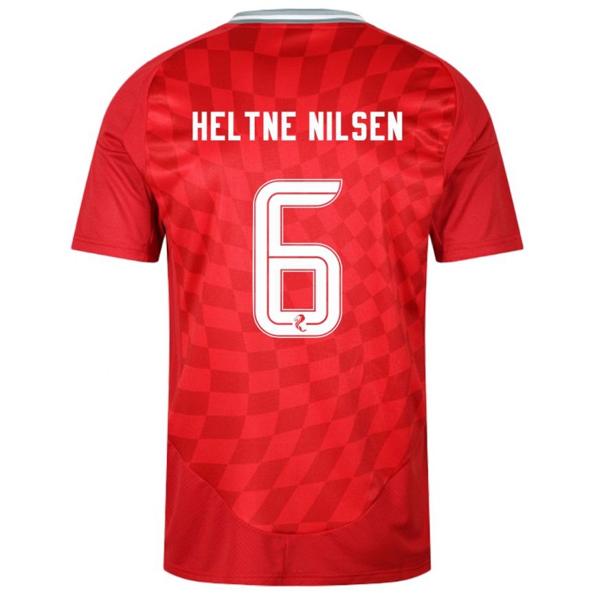 Niño Fútbol Camiseta Sivert Heltne Nilsen #6 Rojo 1ª Equipación 2024/25 México