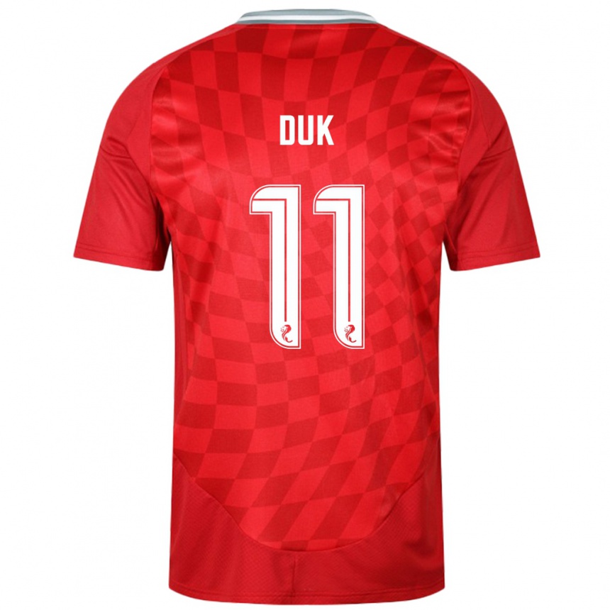 Niño Fútbol Camiseta Duk #11 Rojo 1ª Equipación 2024/25 México