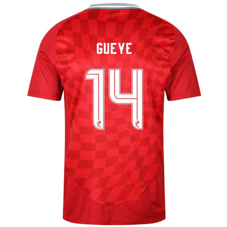 Niño Fútbol Camiseta Pape Habib Gueye #14 Rojo 1ª Equipación 2024/25 México