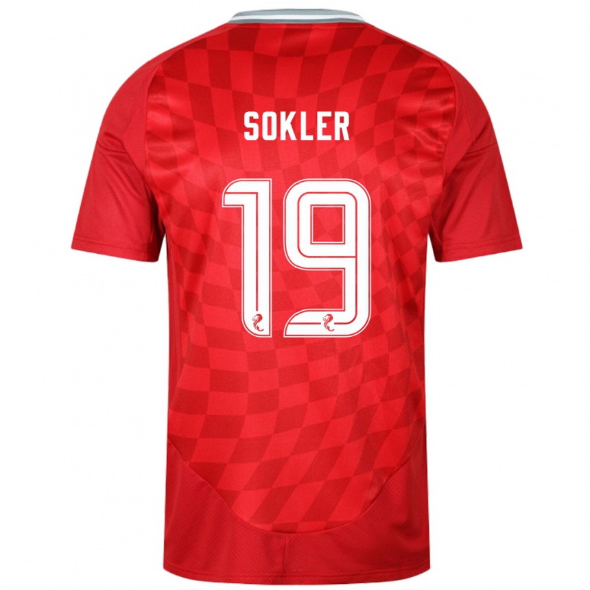 Niño Fútbol Camiseta Ester Sokler #19 Rojo 1ª Equipación 2024/25 México