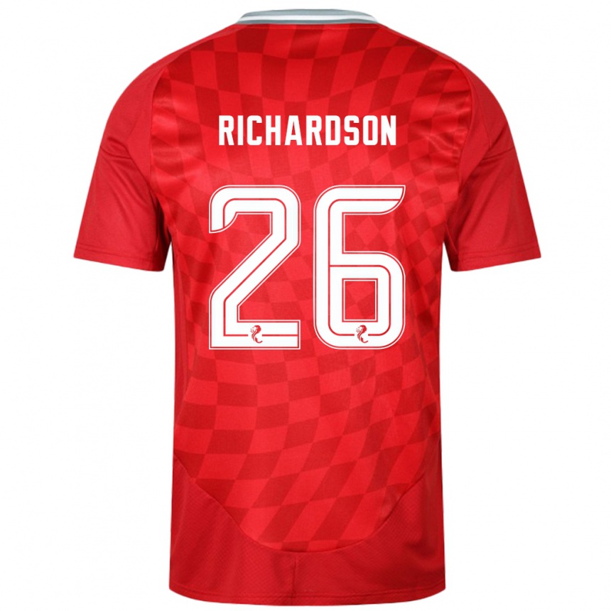 Niño Fútbol Camiseta Jayden Richardson #26 Rojo 1ª Equipación 2024/25 México