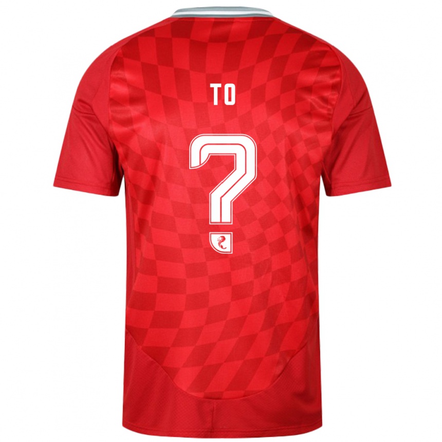 Niño Fútbol Camiseta Zack To #0 Rojo 1ª Equipación 2024/25 México