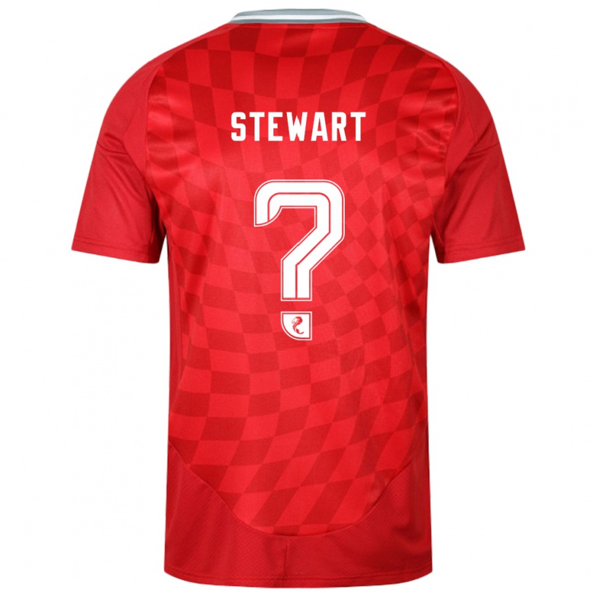 Niño Fútbol Camiseta Alfie Stewart #0 Rojo 1ª Equipación 2024/25 México