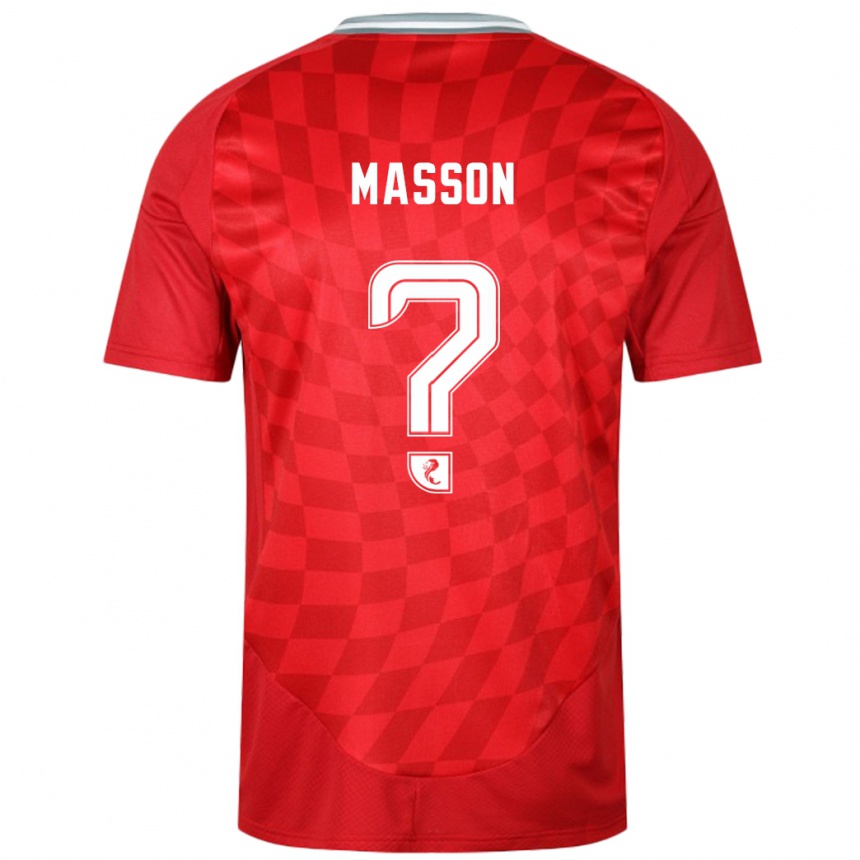 Niño Fútbol Camiseta Cooper Masson #0 Rojo 1ª Equipación 2024/25 México