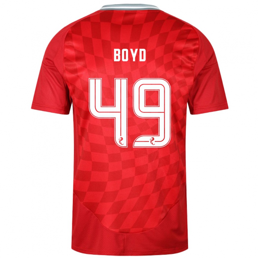 Niño Fútbol Camiseta Fletcher Boyd #49 Rojo 1ª Equipación 2024/25 México