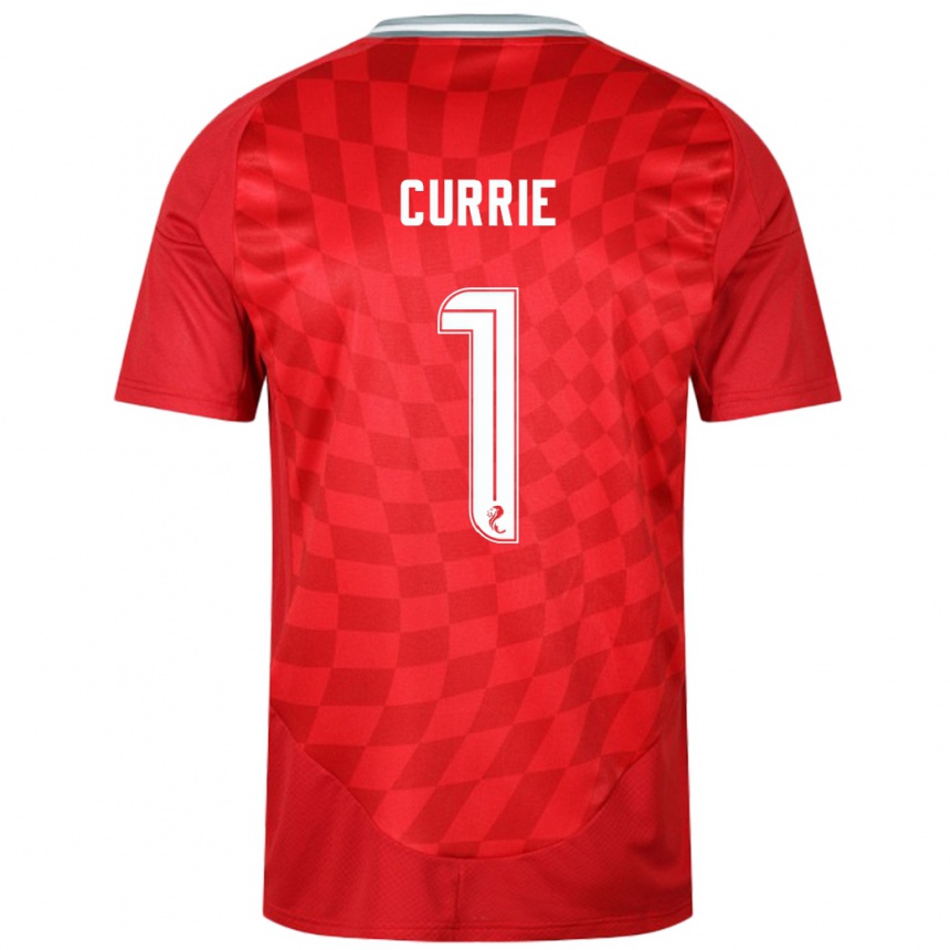 Niño Fútbol Camiseta Jennifer Currie #1 Rojo 1ª Equipación 2024/25 México