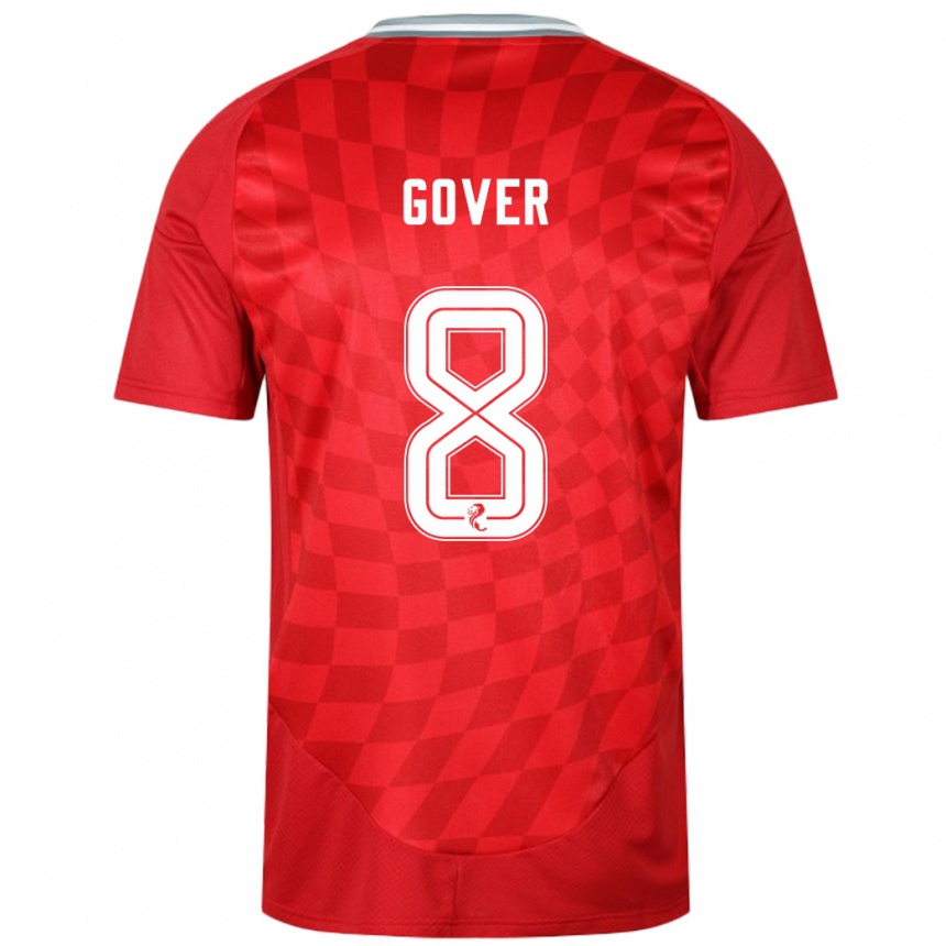 Niño Fútbol Camiseta Chloe Gover #8 Rojo 1ª Equipación 2024/25 México