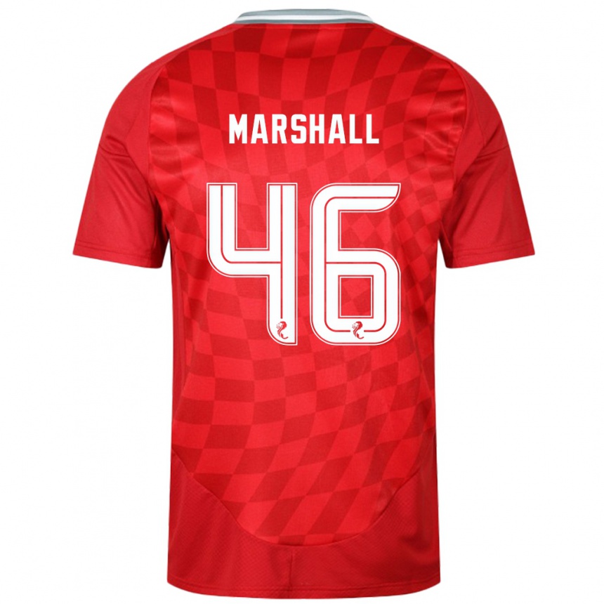 Niño Fútbol Camiseta Findlay Marshall #46 Rojo 1ª Equipación 2024/25 México