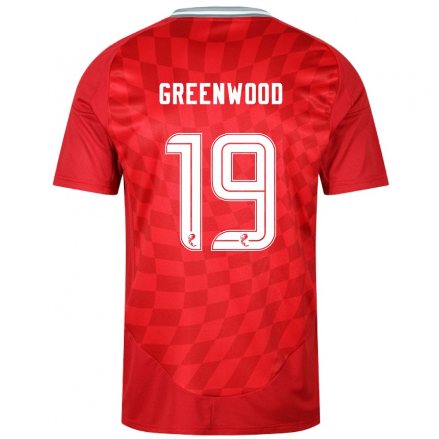 Niño Fútbol Camiseta Brodie Greenwood #19 Rojo 1ª Equipación 2024/25 México