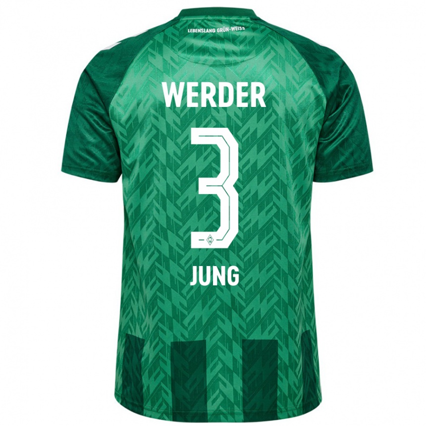 Niño Fútbol Camiseta Anthony Jung #3 Verde 1ª Equipación 2024/25 México