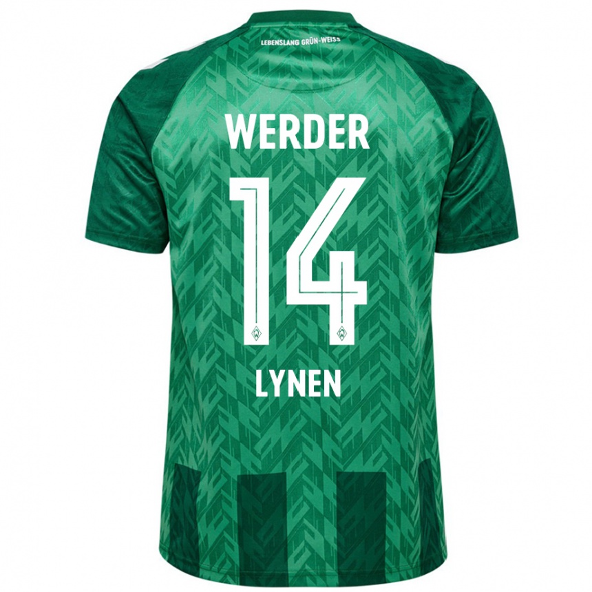 Niño Fútbol Camiseta Senne Lynen #14 Verde 1ª Equipación 2024/25 México