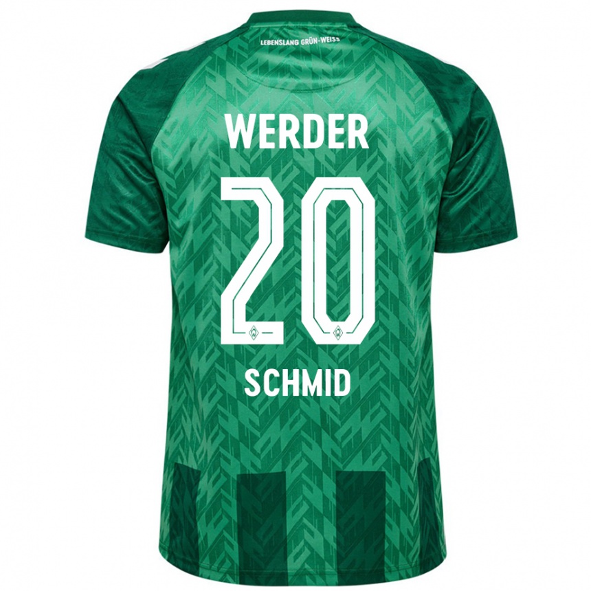 Niño Fútbol Camiseta Romano Schmid #20 Verde 1ª Equipación 2024/25 México