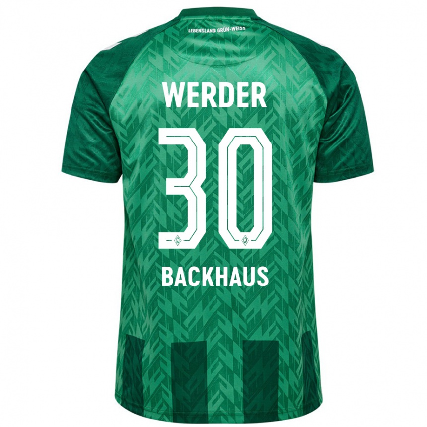 Niño Fútbol Camiseta Mio Backhaus #30 Verde 1ª Equipación 2024/25 México