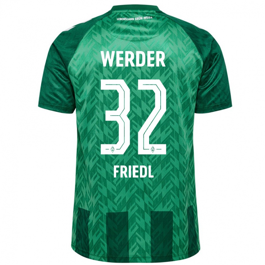 Niño Fútbol Camiseta Marco Friedl #32 Verde 1ª Equipación 2024/25 México