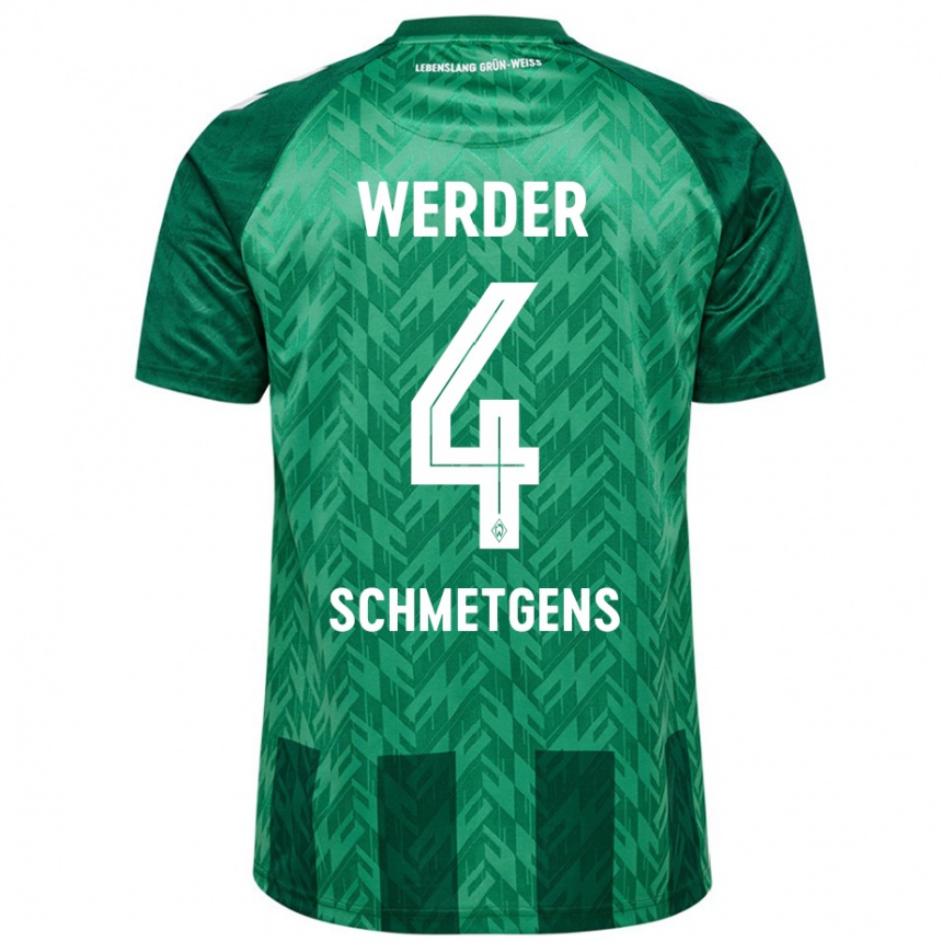 Niño Fútbol Camiseta Mick Schmetgens #4 Verde 1ª Equipación 2024/25 México