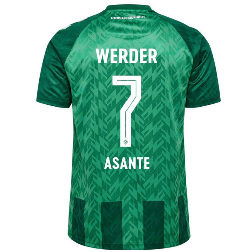 Niño Fútbol Camiseta Davis Asante #7 Verde 1ª Equipación 2024/25 México