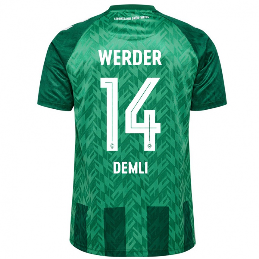 Niño Fútbol Camiseta Rezan Demli #14 Verde 1ª Equipación 2024/25 México