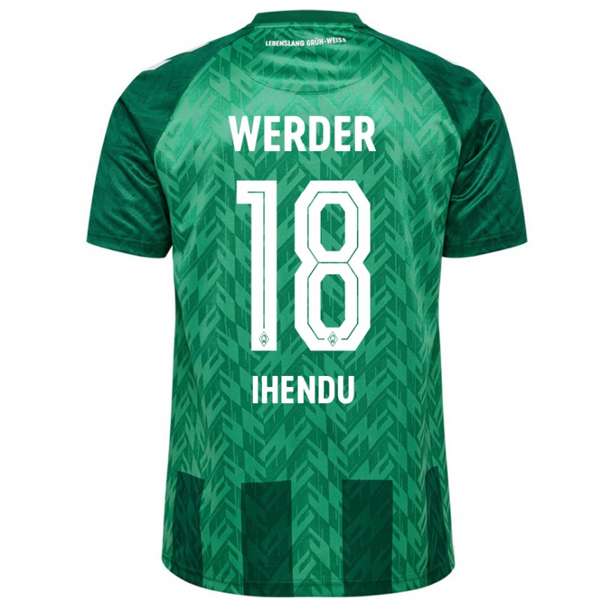 Niño Fútbol Camiseta Daniel Ihendu #18 Verde 1ª Equipación 2024/25 México