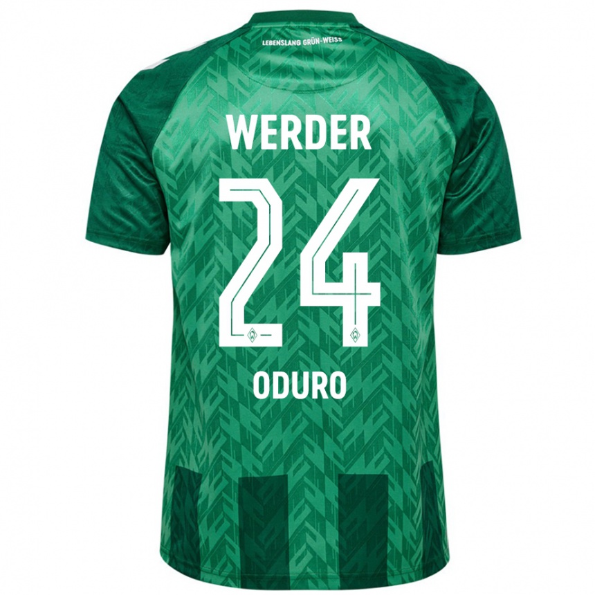 Niño Fútbol Camiseta Ricardo Oduro #24 Verde 1ª Equipación 2024/25 México