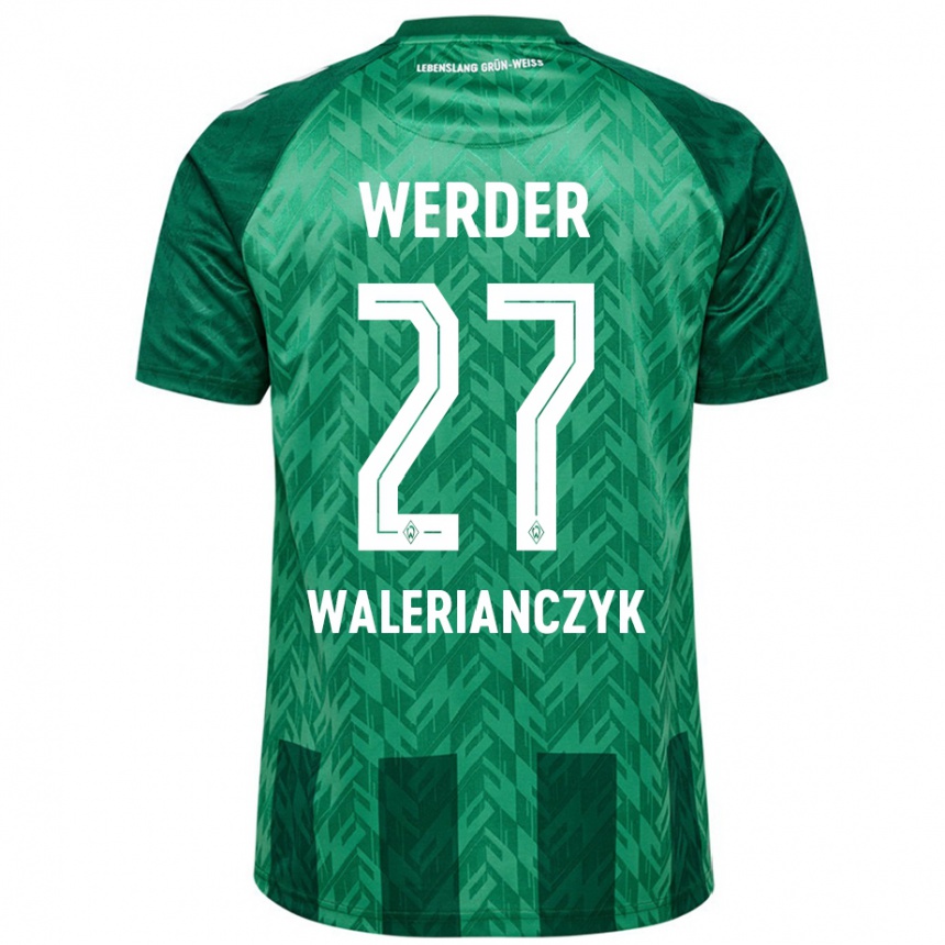 Niño Fútbol Camiseta Dennis Walerianczyk #27 Verde 1ª Equipación 2024/25 México